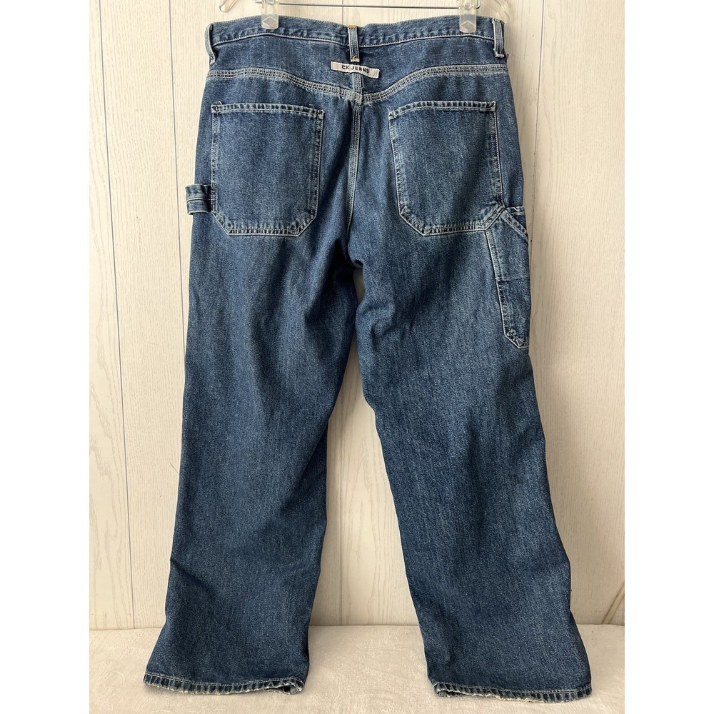 Vintage CK Calvin Klein Carpenter Jeans Mens 34x30 Hip Hop Baggy Y2K 90's Loose